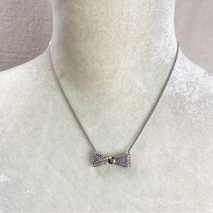 Henri Bendel Rhinestone Bow Necklace